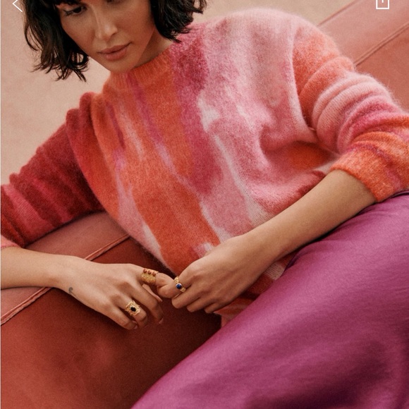 Sezane Sandy Fuchsia Midi Skirt - Picture 4 of 8